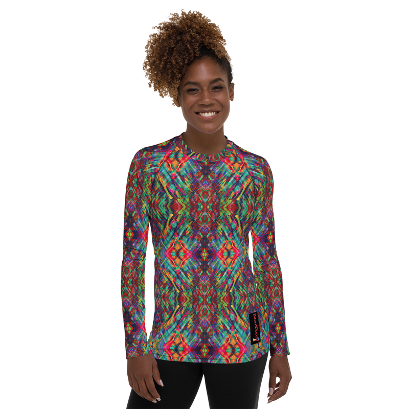 BeautDoozy 'Antares' Long Sleeves Crew Top Pat - Front view