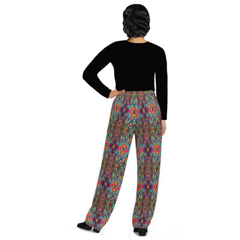 BeautDoozy 'Antares' Wide Leg Pants Pat - Back view