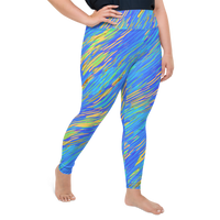 BeautDoozy 'Blue River Sky' Leggings Curves - Right view