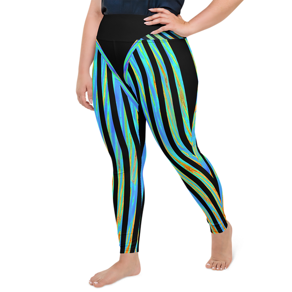 BeautDoozy 'Clean Fresh Water' Leggings Curves - Left-Front view