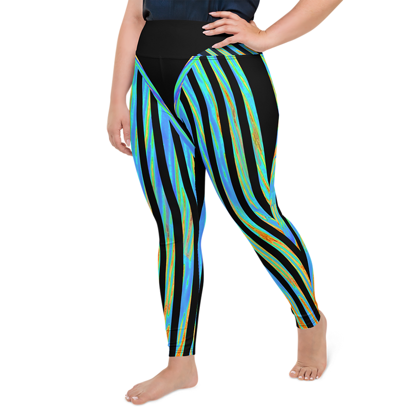 BeautDoozy 'Clean Fresh Water' Leggings Curves - Left-Front view