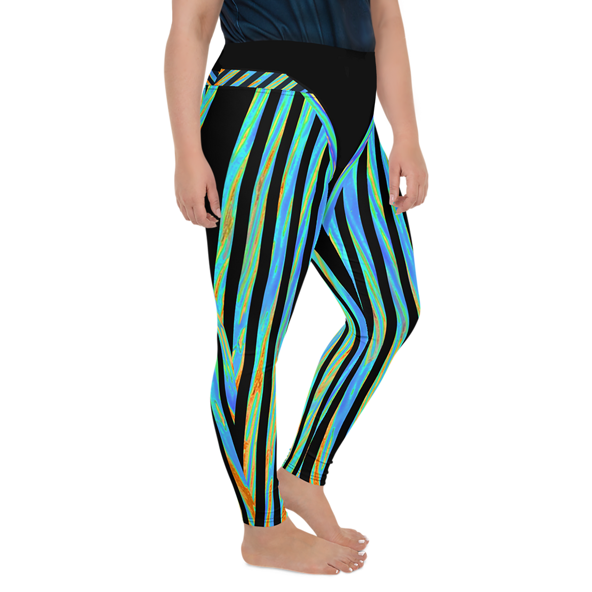 BeautDoozy 'Clean Fresh Water' Leggings Curves - Right view