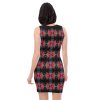 BeautDoozy 'Control Your Flame' Fitted Dress - Back view