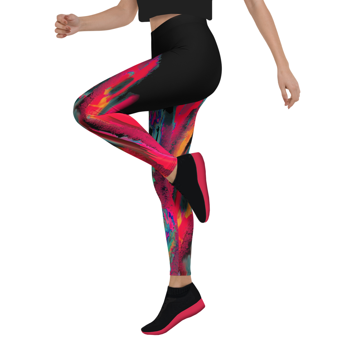 BeautDoozy 'Control Your Flame' Blaze Leggings - Left view