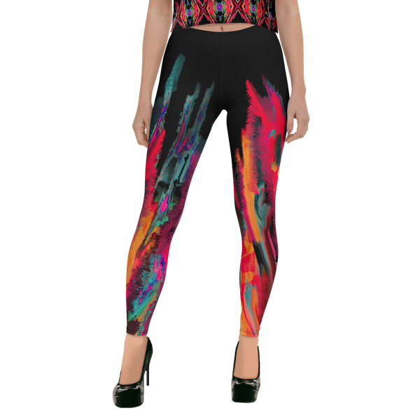 BeautDoozy 'Control Your Flame' Blaze Leggings - Front view