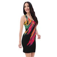 BeautDoozy 'Control Your Flame' Blaze Fitted Dress - Right view