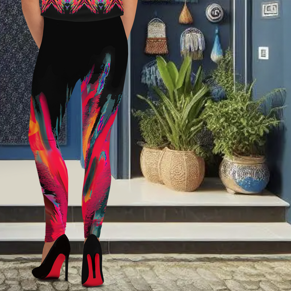 BeautDoozy CONTROL YOUR FLAME Leggings Blaze - Back view