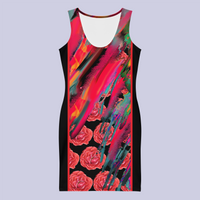 BeautDoozy CONTROL YOUR FLAME Bodycon Roses - Flat Front view