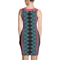 BeautDoozy 'Cool Me Down' Fitted Dress - Back view