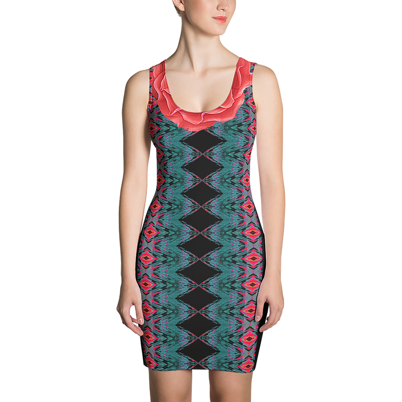 BeautDoozy 'Cool Me Down' Fitted Dress - Front view