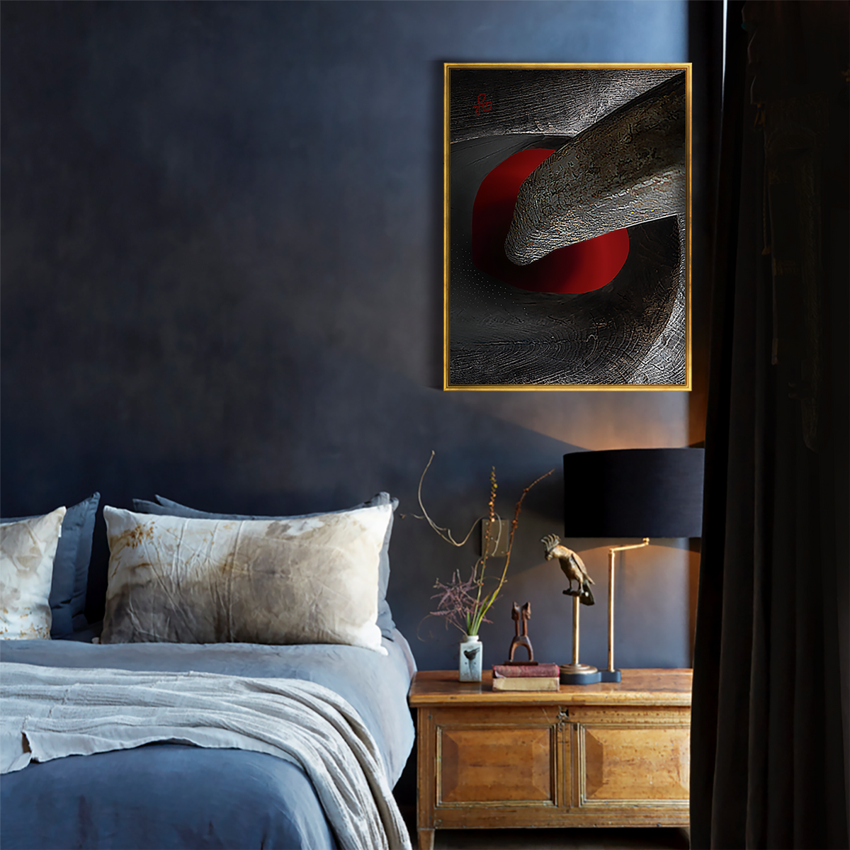 'The Red Door' from The Erotic Series, by Gabrielle Loesch - Bedroom setting