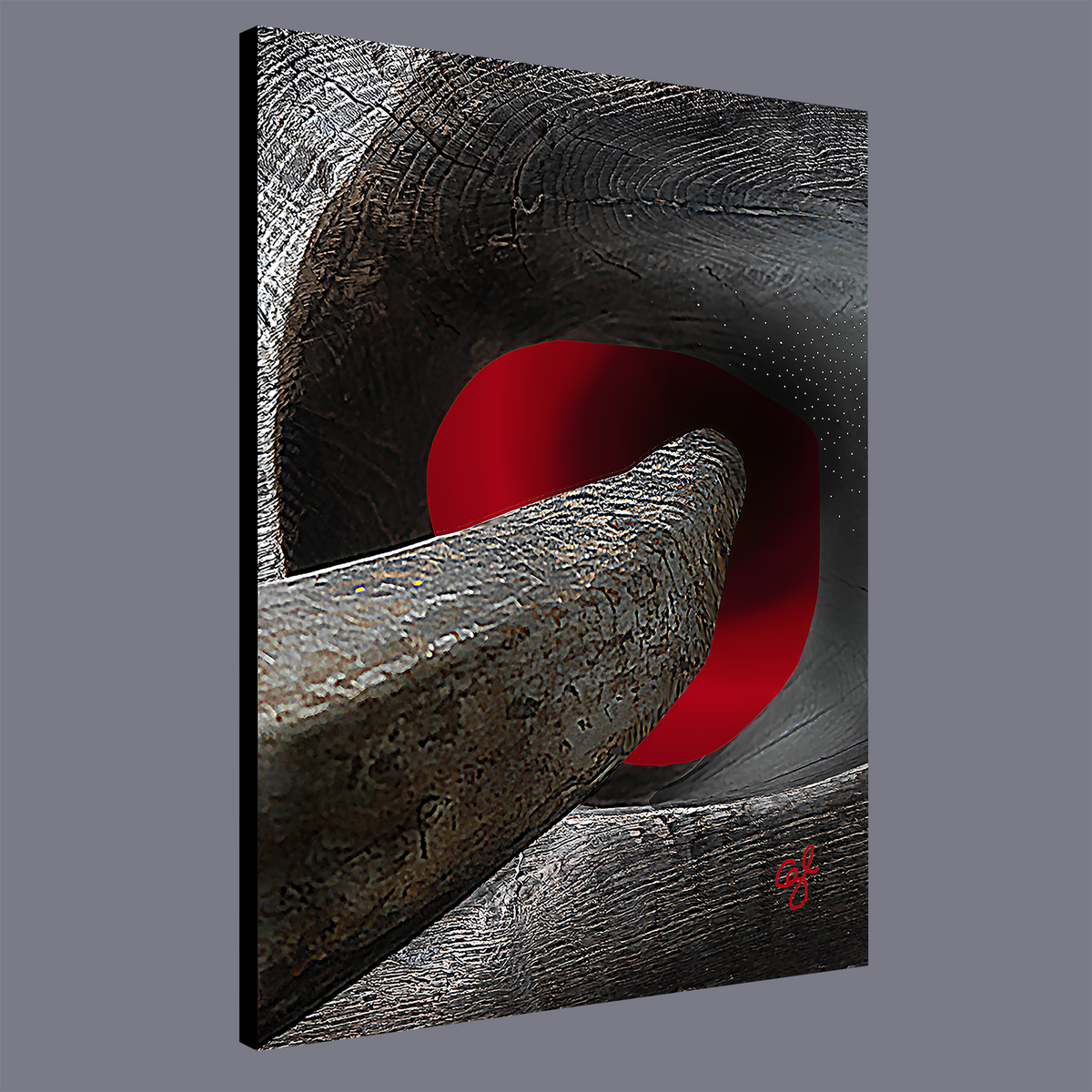 'The Red Door' from The Erotic Series, by Gabrielle Loesch - Wrapped canvas with gallery sides