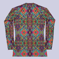 BeautDoozy ANTARES Long Sleeves Crew Top Pat - Flat Back view