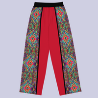 BeautDoozy ANTARES Wide Leg Pants Red for Every Gender - Flat Back view