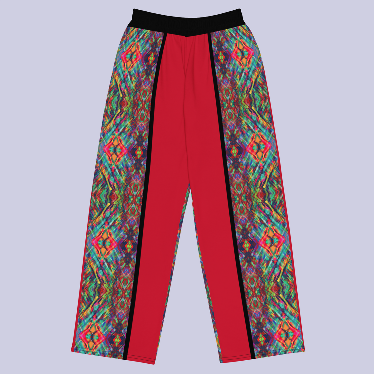 BeautDoozy ANTARES Wide Leg Pants Red - Flat Front view