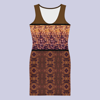 BeautDoozy DESTINY Bodycon Brown Illusion - Flat Front view