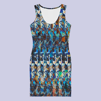 BeautDoozy PIETERSITE Bodycon Navy Floral - Flat front view