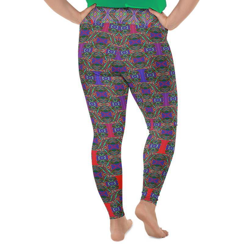 BeautDoozy 'Goodness From Earth' Leggings Curves - Back view