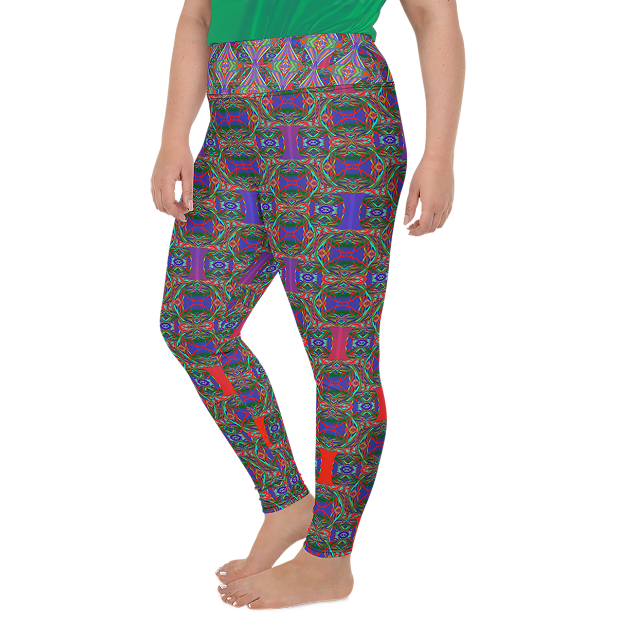 BeautDoozy 'Goodness From Earth' Leggings Curves - Left view