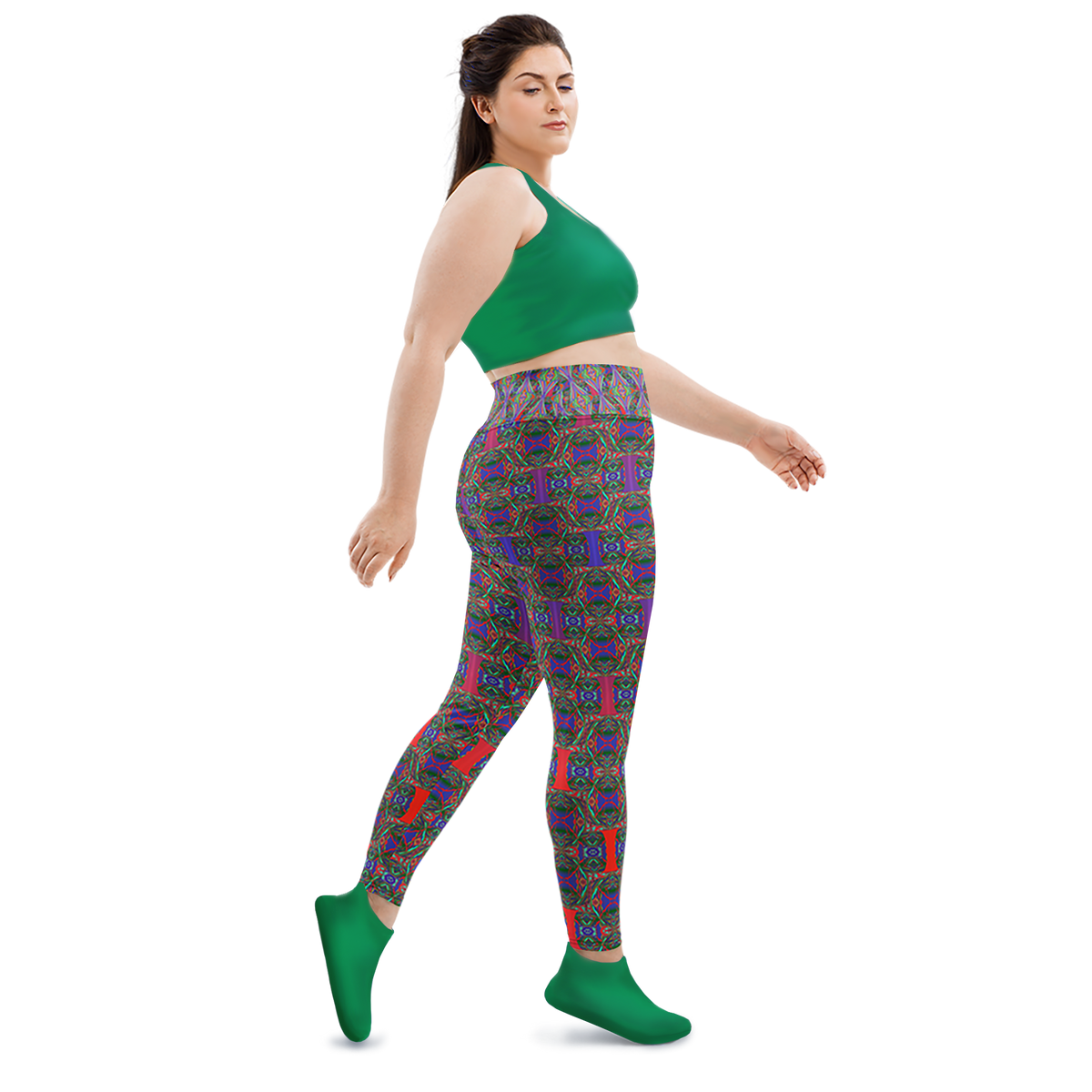 BeautDoozy 'Goodness From Earth' Leggings Curves - Right view