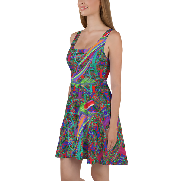 BeautDoozy 'Goodness From Earth' Skater Dress  - Left view