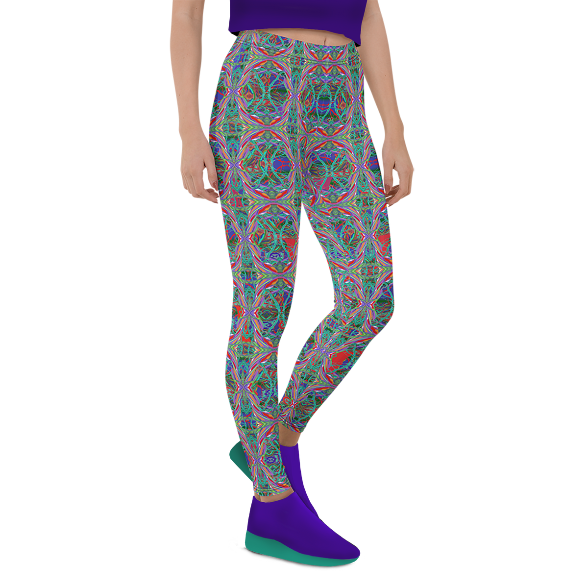 BeautDoozy 'Goodness From Earth' Bouquet Leggings - Right view