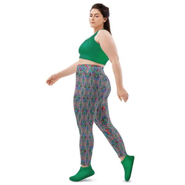 BeautDoozy 'Goodness From Earth' Bouquet Leggings Curves - Left view