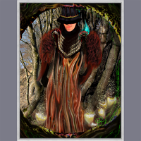 BeautDoozy Art Giclée 'Bik'Dancing In The Woods' from The Inner Series, by Gabrielle Loesch