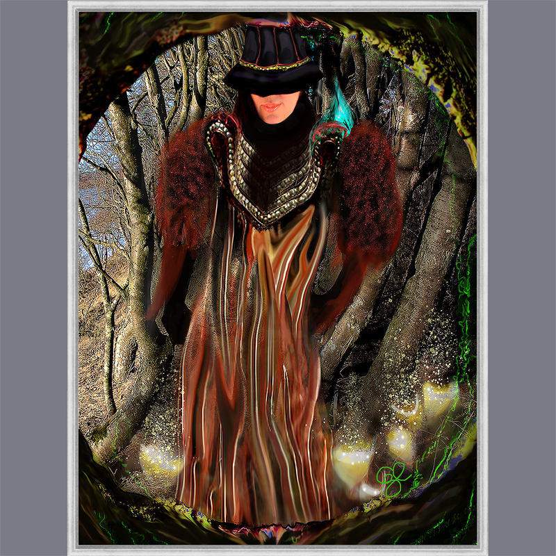 BeautDoozy Art Giclée 'Bik'Dancing In The Woods' from The Inner Series, by Gabrielle Loesch