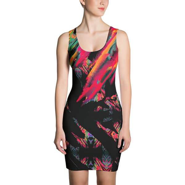 BeautDoozy 'Rise From The Ashes' Fitted Dress - Front view