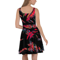 BeautDoozy 'Rise From The Ashes' Skater Dress - Back view