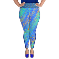 BeautDoozy 'Wet And Wild' Leggings Curves - Front view